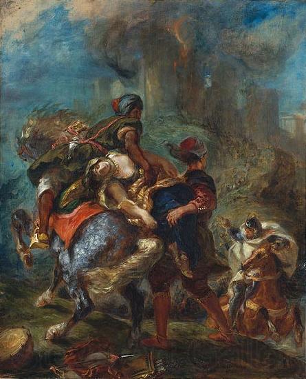 Eugene Delacroix The Abduction of Rebecca France oil painting art